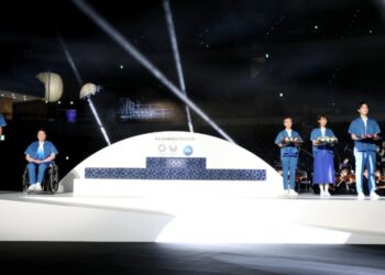 Los Juegos de Tokio presentó el podio y la música para la ceremonia de entrega de medallas