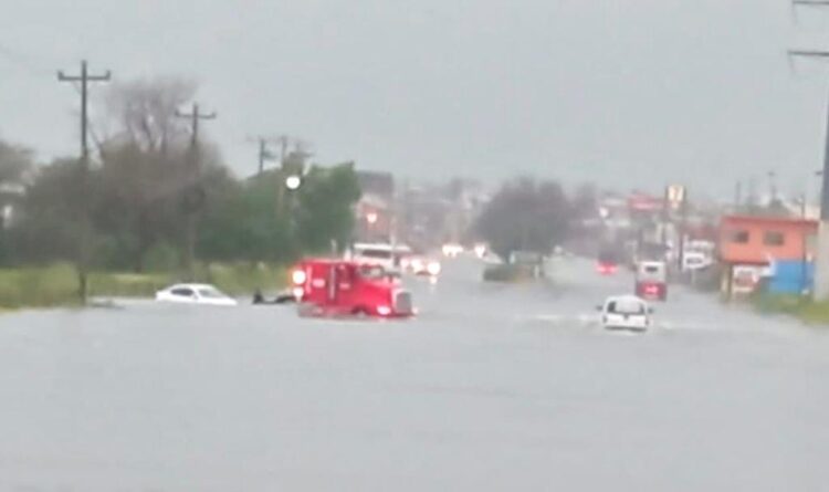 Inundadas 20 colonias de Reynosa y Díaz Ordaz