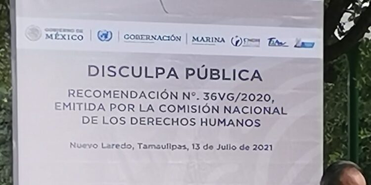 SEMAR pide disculpa pública a familiares neolaredenses de victimas de desaparición forzada