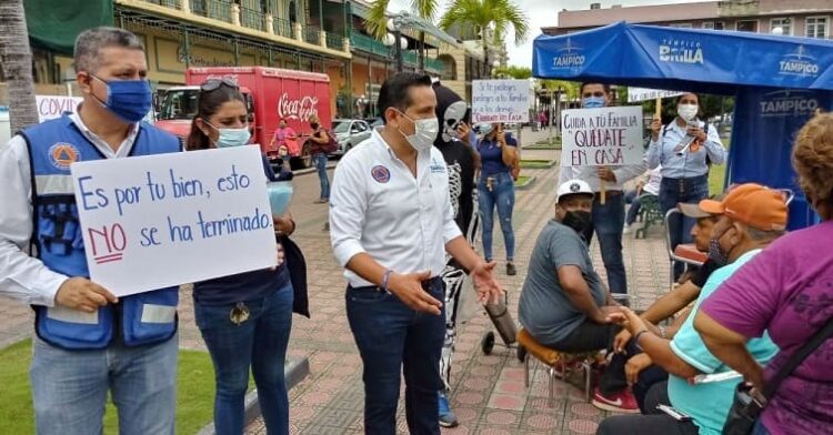 Retoman concientización de uso del cubrebocas entre tampiqueños 