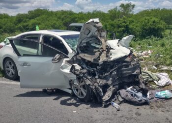 Ocho heridos en aparatoso choque carretero en Villa de Casas, Tamaulipas