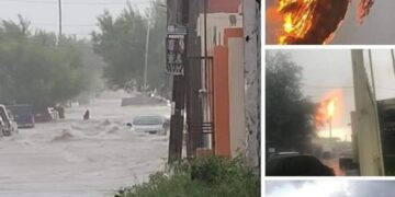 Tornando merodea en colonias de Reynosa, causa algunos daños.