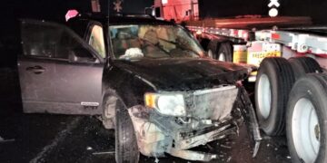 Carambola vehicular en la carretera Victoria-Monterrey