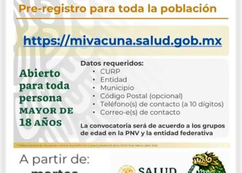 Abren inscripciones para vacunar a jóvenes
