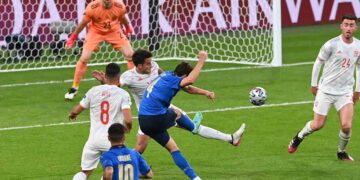 Italia, primer finalista de la Eurocopa, derrota a España en penales