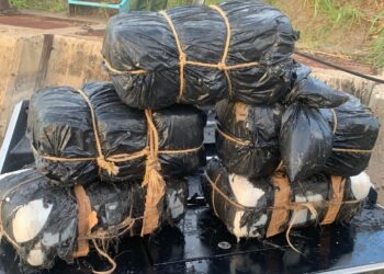 Confiscan bultos de marihuana en el río Bravo