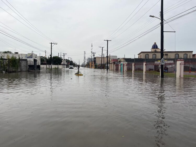 Coordina Alcalde acciones de Protección Civil, tras lluvias de 5.5 pulgadas en Matamoros