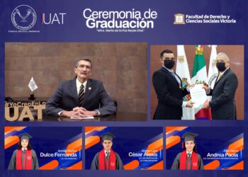 Celebra graduación virtual la Facultad de Derecho UAT Victoria