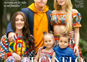 “Canelo” Álvarez posó con su familia para una resvista y muestra su lado paternal