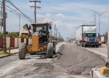 Modernizan vialidades en Matamoros