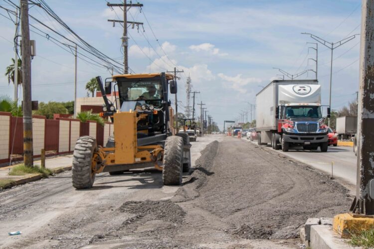 Modernizan vialidades en Matamoros
