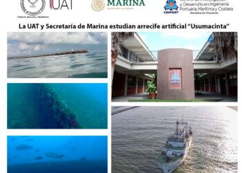 UAT y Secretaría de Marina estudian el arrecife artificial Usumacinta E-20