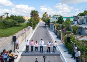 Fortalece alcalde a matamorenses con pavimentación e infraestructura básica