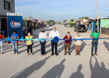 Entregan calles renovadas en El Progreso y Francisco Villa de Nuevo Laredo