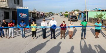 Entregan calles renovadas en El Progreso y Francisco Villa de Nuevo Laredo