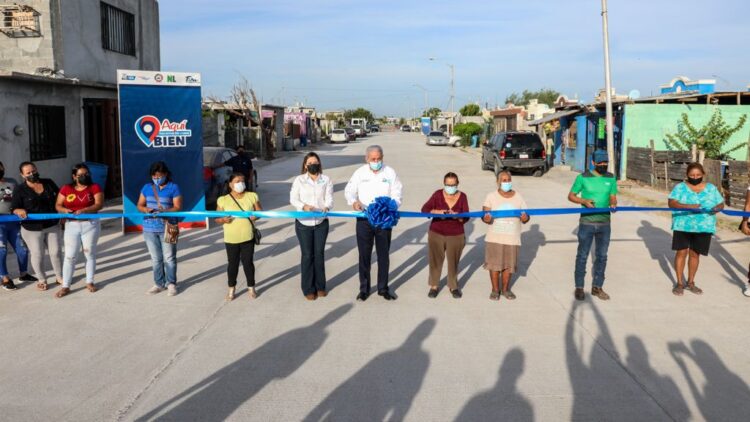 Entregan calles renovadas en El Progreso y Francisco Villa de Nuevo Laredo