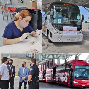 Vacunan en Laredo, Texas, a obreros de maquilas de Nuevo León