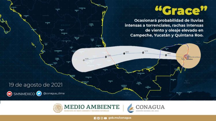 Prevén que Huracán Grace toque tierra de nuevo al centro de Veracruz