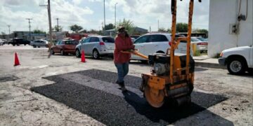 Intensifican rehabilitación de pavimentos en avenidas de Matamoros