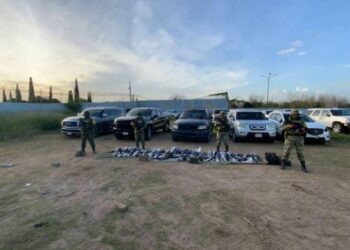 Caen 14 delincuentes con Barret calibre 50 en Miguel Alemán, Tamaulipas