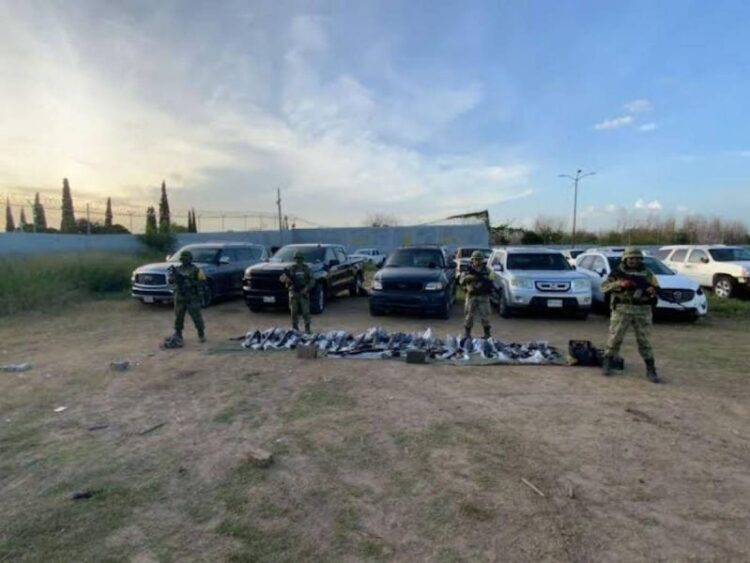 Caen 14 delincuentes con Barret calibre 50 en Miguel Alemán, Tamaulipas