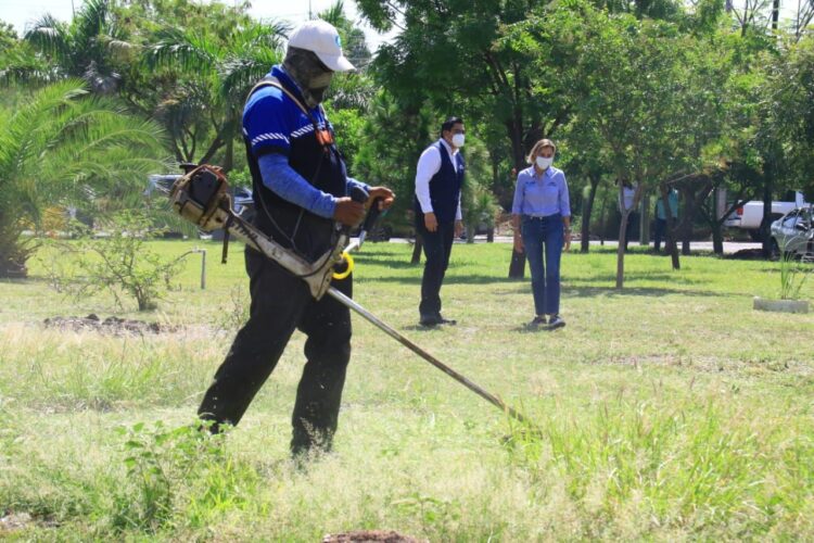 Fortalece Ayuntamiento limpieza de áreas verdes en Victoria