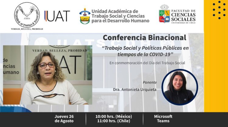 Realizará UAT conferencia “Trabajo social y políticas públicas en tiempos de COVID-19”