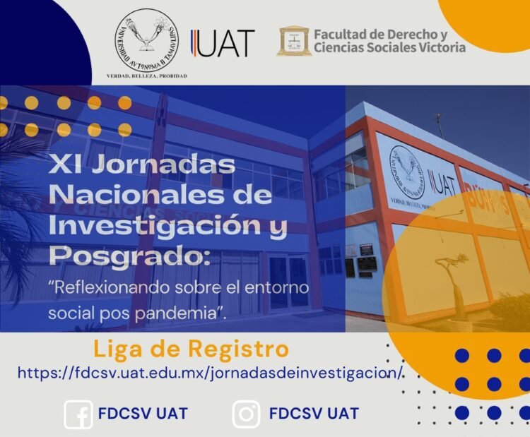 Convoca UAT a participar en las Jornadas Nacionales de Investigación y Posgrado