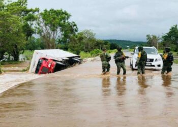 Ejército Mexicano aplica Plan DN-III-E en Sinaloa por ‘Nora’