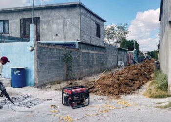 Ya tienen drenaje y agua potable en colonia Daniel Hernández de Nuevo Laredo