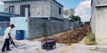 Ya tienen drenaje y agua potable en colonia Daniel Hernández de Nuevo Laredo