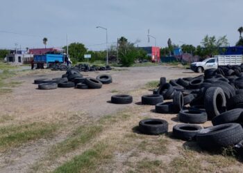 Exhorta Ayuntamiento a no tirar llantas en Col. Mirador de Nuevo Laredo