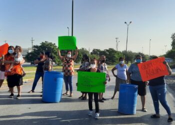 Nueva protesta por falta de agua en Victoria