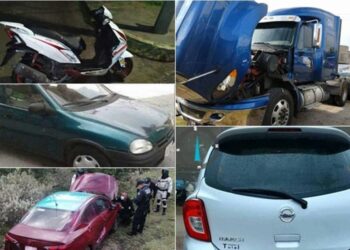 Recuperan cuatro carros robados en Tula de Allende