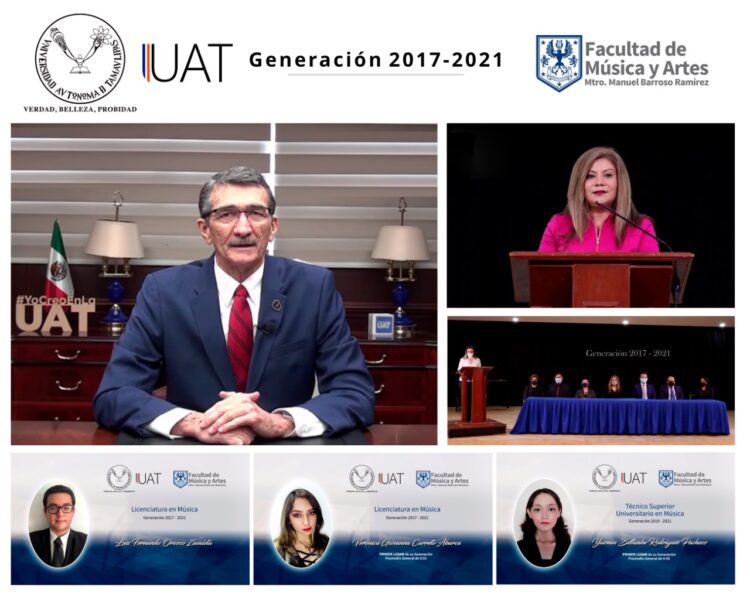 La Facultad de Música de la UAT entrega la generación 2016-2020