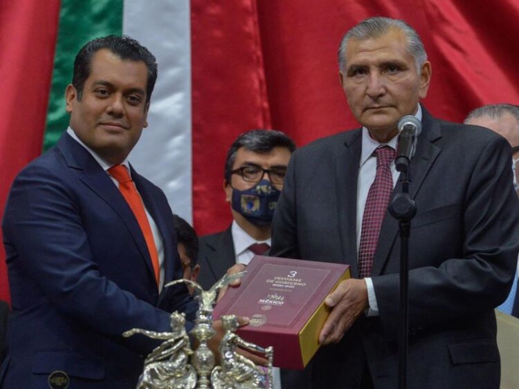 Adán Augusto entrega el Tercer Informe de Gobierno de AMLO al Congreso 