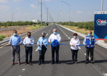 Inaugura Sanmiguel eje vial en  la colonia Residencial Longoria