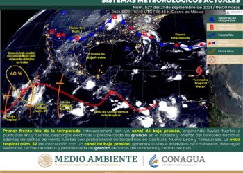 Anuncian primer frente frío