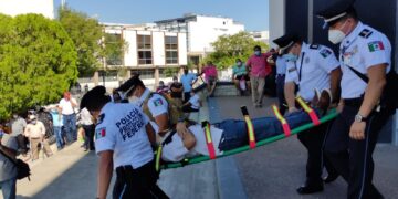 Realiza Gobierno del Estado simulacro por artefacto explosivo