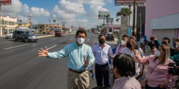 Recorre Alcalde Mario López las obras emblemáticas en  Matamoros
