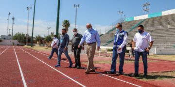 Entregarán nueva pista  de tartán de la unidad deportiva de Nuevo Laredo