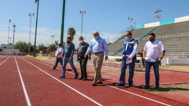 Entregarán nueva pista  de tartán de la unidad deportiva de Nuevo Laredo