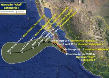 Huracán ‘Olaf’ toca tierra en Los Cabos, Baja California Sur