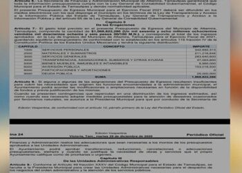Destinó Altamira más recursos a servicios personales que a obras
