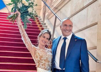 Altair Jarabo y su esposo;  las críticas por su diferencia de edades.