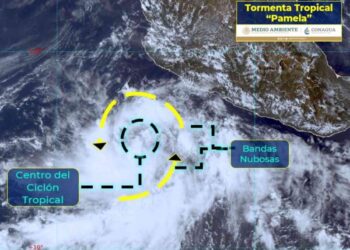 Se forma la tormenta tropical ‘Pamela’ frente a las costas de Colima y Jalisco