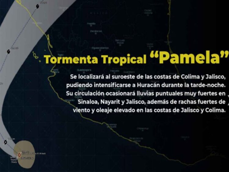 Huracán ‘Pamela’ podría tocar tierra entre Culiacán y Mazatlán