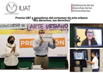 Premia UAT a ganadores del certamen de arte urbano “Mis derechos, tus derechos”