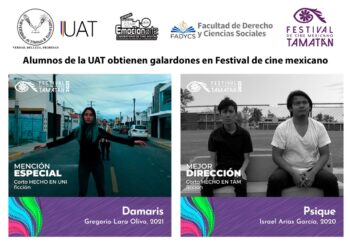 Alumnos de la UAT obtienen galardones en festival de cine mexicano