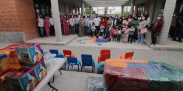 Entrega SEDATU a Matamoros paquetes deportivos y didácticos 